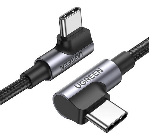 Cable Ugreen Tipo C De 2 Clavijas, 90 Grados, 100 W, 1 M