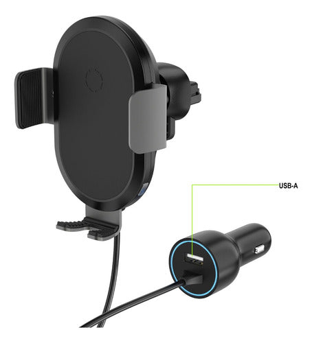 Soporte De Coche Con Carga Inalámbrica 7.5w/10w Universal