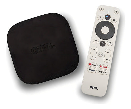 Tv Box Onn. Uhd Streaming Device 2410a De Voz 2.ª Generación 4k Negro