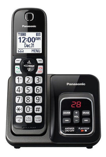 Teléfono Panasonic Kx-tgd530 Inalámbrico - Color Negro