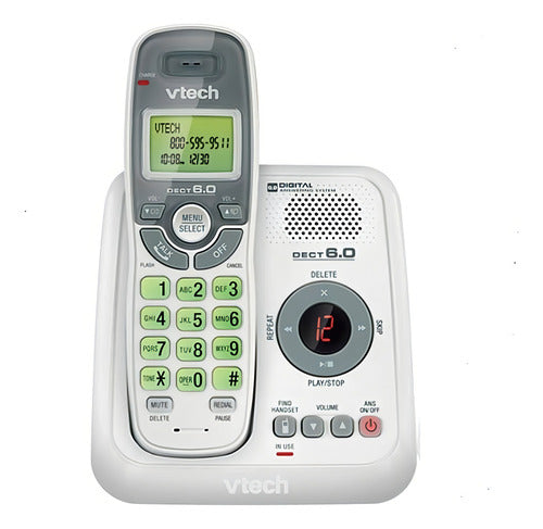 Teléfono Vtech Cs6124 Inalámbrico - Color Blanco