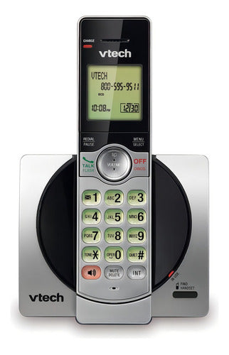 Teléfono Vtech Cs6919 Inalámbrico - Color Negro/plateado
