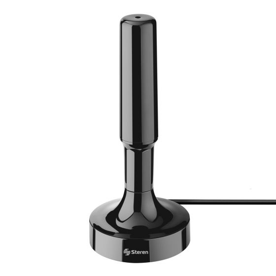 STEREN Antena Compacta UHF Base De Imán Y Booster 20 Db | Ant-9018