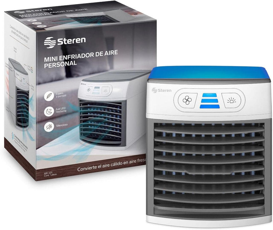 Steren AIR-401 Mini enfriador personal, Blanco con Gris