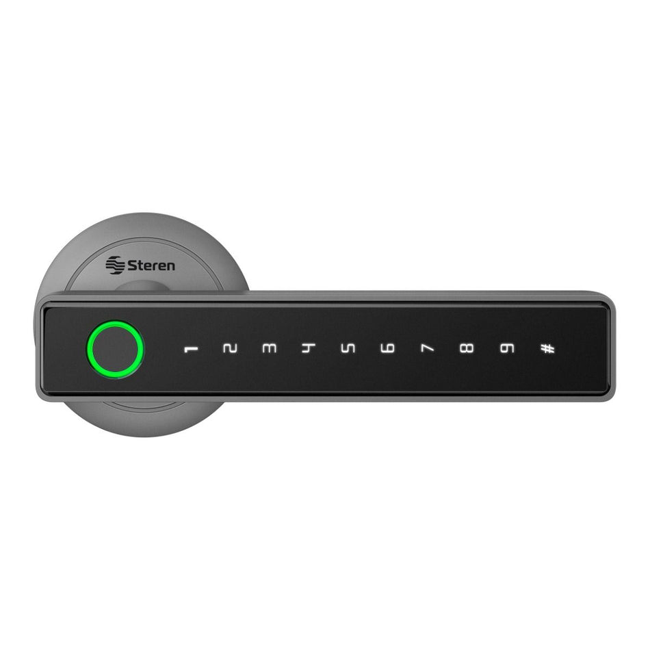 STEREN LOCK-350 Cerradura Digital Bluetooth de Seguridad, 0.8 kg, Negro